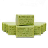 65x 200g Plant Oil Soap Lemongrass Lemon Myrtle Pure Vegetable Bar Australian - Front View