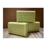 65x 200g Plant Oil Soap Lemongrass Lemon Myrtle Pure Vegetable Bar Australian - Side View