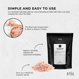 500g Pink Himalayan Bath Salts - Natural Crystal Rocks - Spa Therapy Body Scrub - Close-Up Angle