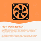 Electric 15 Egg Incubator + Accessories Hatching Eggs Chicken Quail Duck - Side View