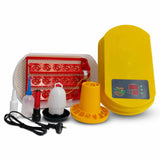 Rooster Farms Electric 15 Egg Incubator + Accessories for Chicken Quail Duck - Front View