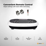 Social Hike 60cm Vibration Plate Machine Full Body Exercise Platform White - 45-Degree Angle