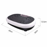 White Mini Vibration Platform - Magnet Therapy Vibrating Machine Exercise Plate - Side View