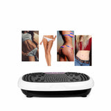White Mini Vibration Platform - Magnet Therapy Vibrating Machine Exercise Plate - Close-Up Angle