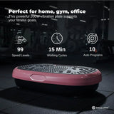 Social Hike 60cm Vibration Plate Machine Full Body Exercise Platform Pink - Side View