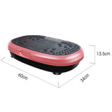 Social Hike Pink Mini Vibration Plate - Vibrating Exercise Machine Platform - Top-Down View