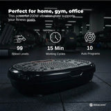 Social Hike 60cm Vibration Plate Machine Full Body Exercise Platform Black - Side View