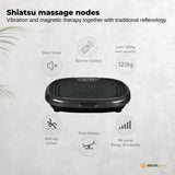 Social Hike Black Mini Vibration Plate - Vibrating Exercise Machine Platform