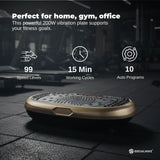 Social Hike 60cm Vibration Plate Machine Full Body Exercise Platform Gold - Side View