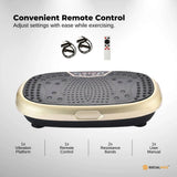 Social Hike 60cm Vibration Plate Machine Full Body Exercise Platform Gold - 45-Degree Angle