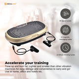 Social Hike Gold Mini Vibration Plate - Vibrating Exercise Machine Platform - Side View