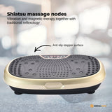 Social Hike Gold Mini Vibration Plate - Vibrating Exercise Machine Platform