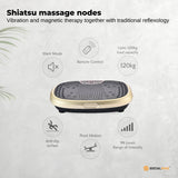 Social Hike Gold Mini Vibration Plate - Vibrating Exercise Machine Platform