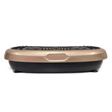 Gold Mini Vibration Platform Magnet Therapy Vibrating Machine Exercise Plate - Front View
