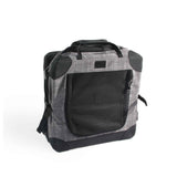 Collapsible Pet Travel Crate - X-Large Dog Cat Soft Foldable Portable Car Carrier - Top-Down View