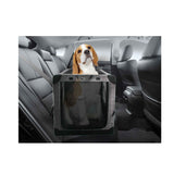 Collapsible Pet Travel Crate - X-Large Dog Cat Soft Foldable Portable Car Carrier - 45-Degree Angle