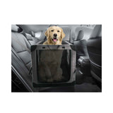 Collapsible Pet Travel Crate - X-Large Dog Cat Soft Foldable Portable Car Carrier - Close-Up Angle