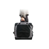 Collapsible Pet Travel Crate - X-Large Dog Cat Soft Foldable Portable Car Carrier - Low Angle
