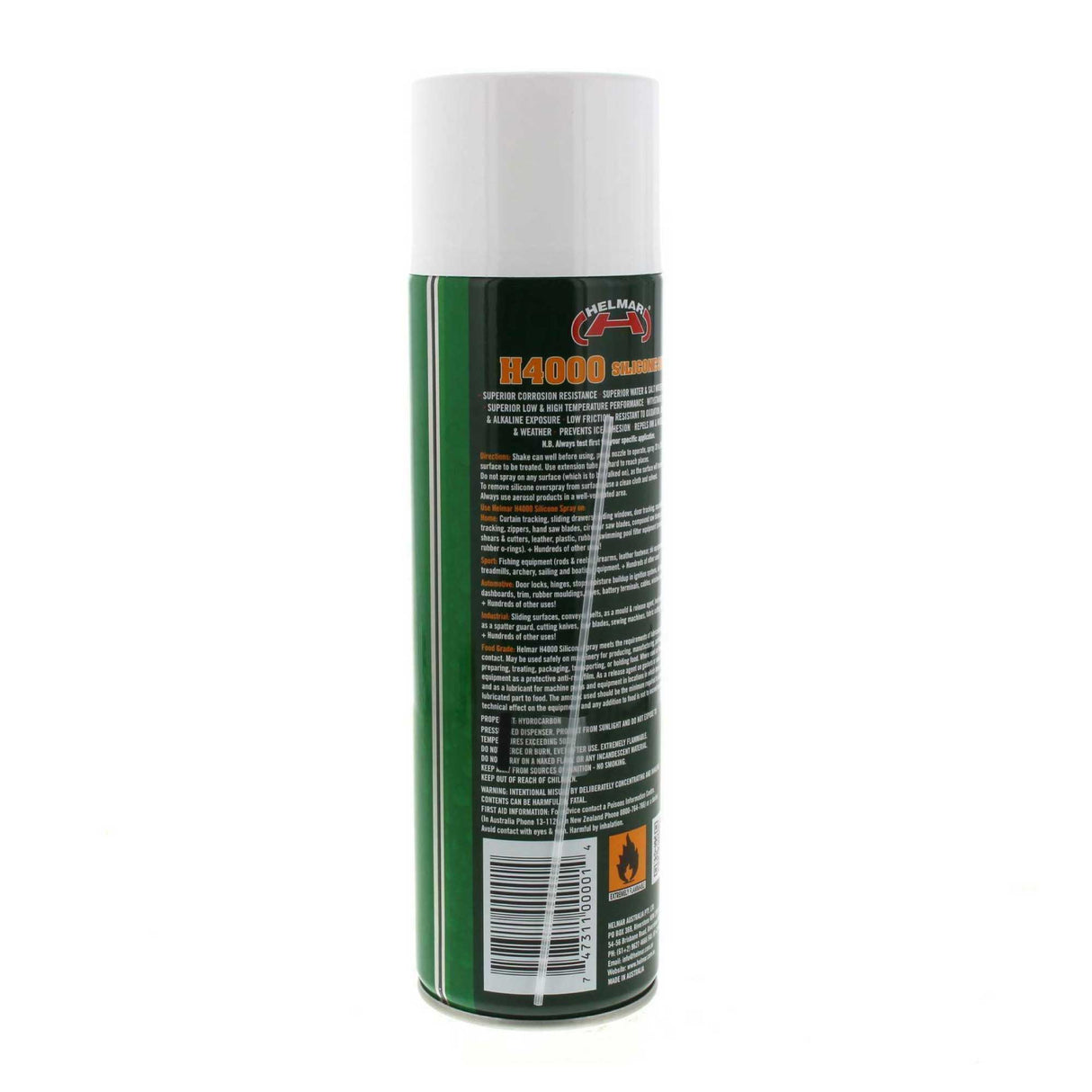 Helmar H4000 Food Grade Silicone Spray - 300g Heavy Duty Lubricant Aerosol