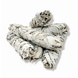 4x Californian White Sage Smudge Sticks - Jumbo 20-22cm Incense Cleansing Bundle - Side View