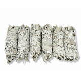 6x Californian White Sage Smudge Sticks Medium 13-15cm Incense Cleansing Bundle