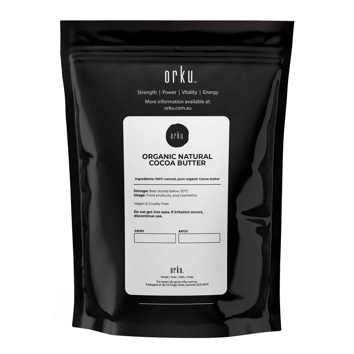 500g Organic Cocoa Butter - Raw Natural Food Grade Chunks - Skin Body DIY Cream