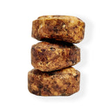 150g African Black Soap Bar - Moisturising Shea Moringa Neem Seed - Alata Samina - Side View