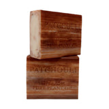 4x 100g Plant Oil Soap Patchouli Scent Pure Natural Vegetable Base Bar Australia - Side View