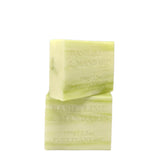 4x 100g Plant Oil Soap Basil Lime Mandarin Scent Pure Natural Vegetable Base Bar - Side View