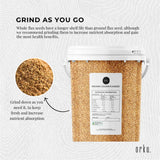 Organic Golden Flaxseed (800g) - Non-GMO Whole Seeds Rich in Omega-3 & Omega-6 Fatty Acids, High in Fibre - 45-Degree Angle