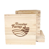 Mini Beehive Box 2 Tier Timber Decor Art Apiarist Gift Jewellery Trinkets Storage - Top-Down View