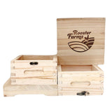 Mini Beehive Box 2 Tier Timber Decor Art Apiarist Gift Jewellery Trinkets Storage - 45-Degree Angle