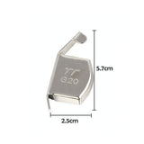 Magnetic Seam Guide Birch Silver Curve Straight Tucks Sewing Machine Accessories - Front View