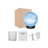 Ceramic Ball Ultrasonic Aroma Diffuser - 100ml Essential Oil Humidifier with LED Light - Low Angle
