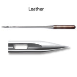 Klasse 80/90 Leather Sewing Machine Needles Assorted Sizes 6 Pack Chisel Point - Side View