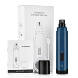 LED Light Pet Nail Grinder Dog Cat Electric Trimmer 2 Speed Rechargeable Filer - Front View