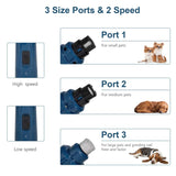 LED Light Pet Nail Grinder Dog Cat Electric Trimmer 2 Speed Rechargeable Filer - Side View