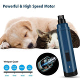 LED Light Pet Nail Grinder Dog Cat Electric Trimmer 2 Speed Rechargeable Filer - Extra Image