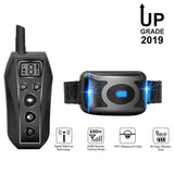 Dog Bark Collar - 2x 600m Range Receivers Vibration IPX7 Waterproof Training Aid - Side View