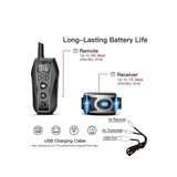 Dog Bark Collar - 2x 600m Range Receivers Vibration IPX7 Waterproof Training Aid - Extra Image