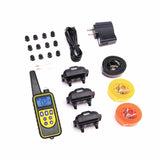 Dog Bark Collars - 3x 800m Range Recievers Vibration Sound Light Training Device - Side View