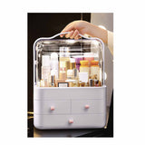 Makeup Organiser Storage Box - Cosmetic Jewellery Vanity Portable Display Case - Front View
