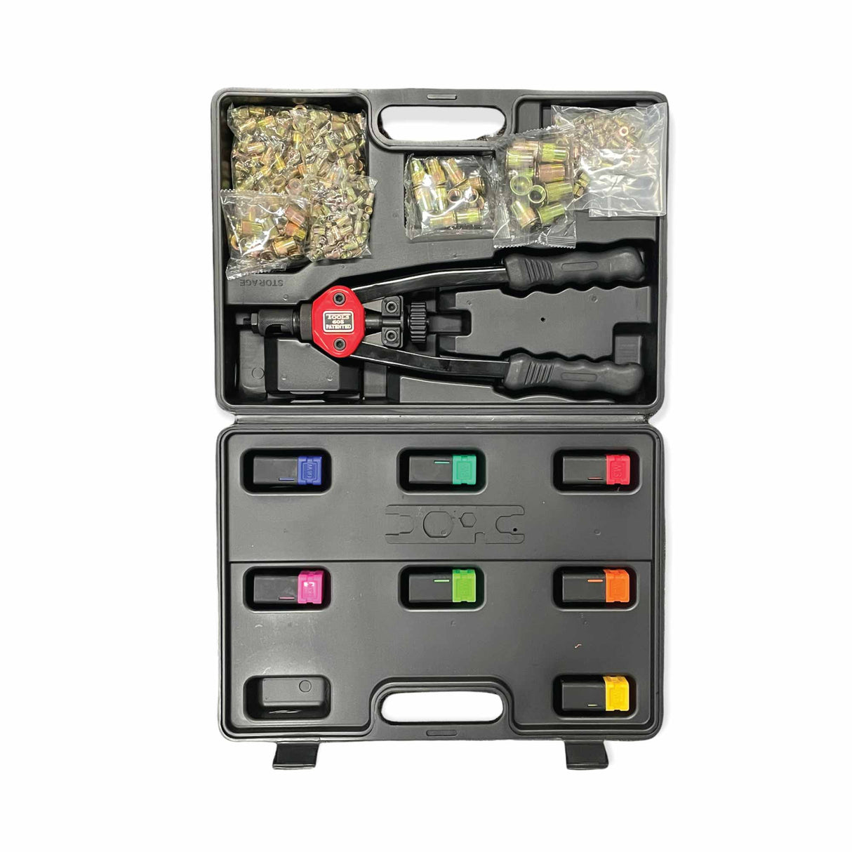430 Pcs Riverter Nutsert Tool Set 13 Hand Gun Rivet Nut Rivnut M3-M12 Mandrel