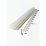 10x Hot Melt Glue Sticks 200mmx11mm Clear 40w Gun Craft Stick Adhesive - Front View