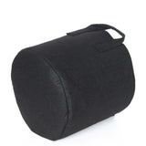 6 Pck 10 Gallon Fabric Flower Pots 38L Garden Planter Bags Black Felt Root Pouch - Side View