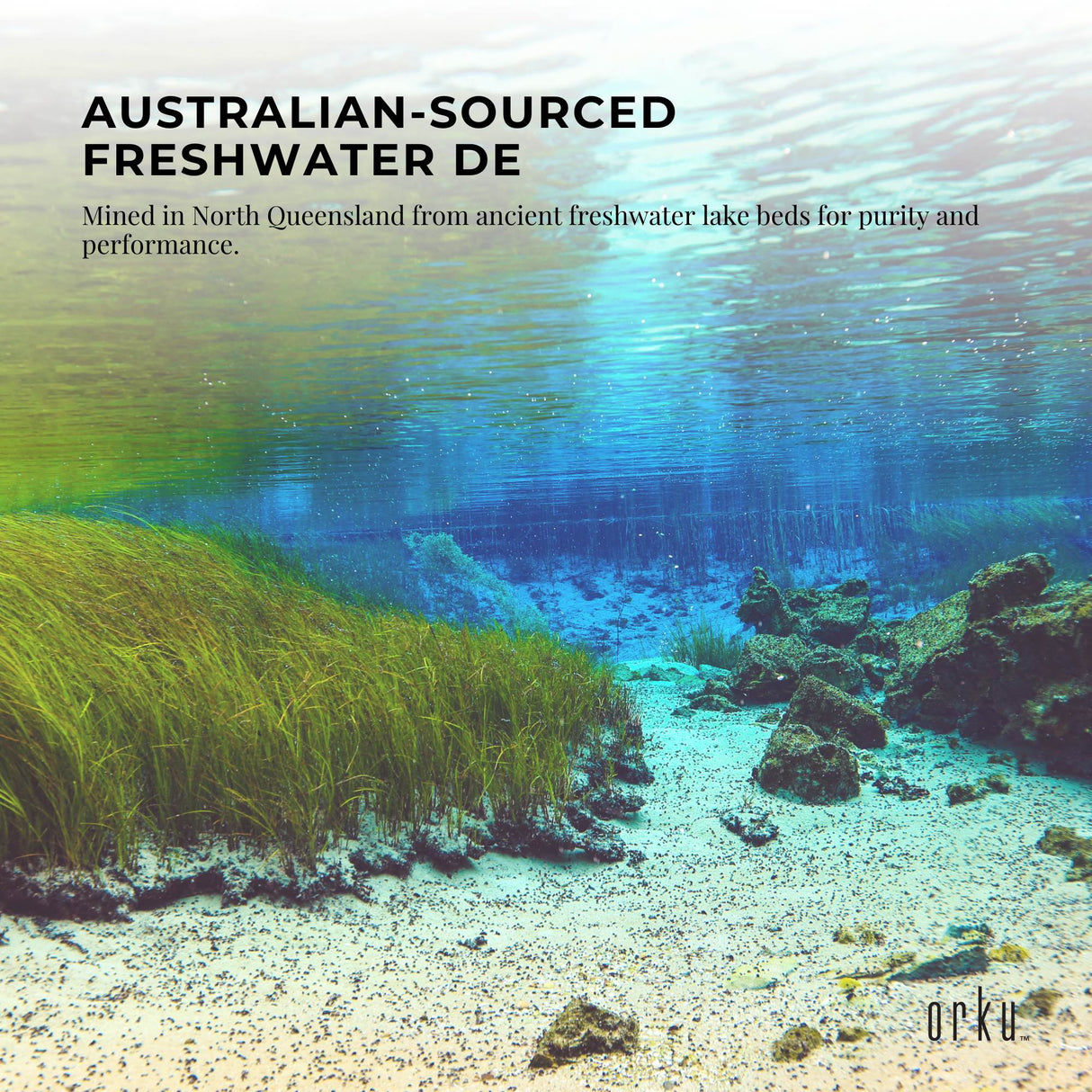 Orku 400g Fossil Shell Flour - Livestock Garden Pet Diatomaceous Earth