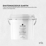 Orku 3Kg Fossil Shell Flour Tub - Livestock Garden Diatomaceous Earth - Top-Down View
