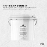 Orku 3Kg Fossil Shell Flour Tub - Livestock Garden Diatomaceous Earth - Top-Down View