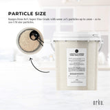 Orku 700g Fossil Shell Flour Tub - Livestock Garden Diatomaceous Earth - Side View