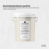 Orku 700g Fossil Shell Flour Tub - Livestock Garden Diatomaceous Earth - Top-Down View